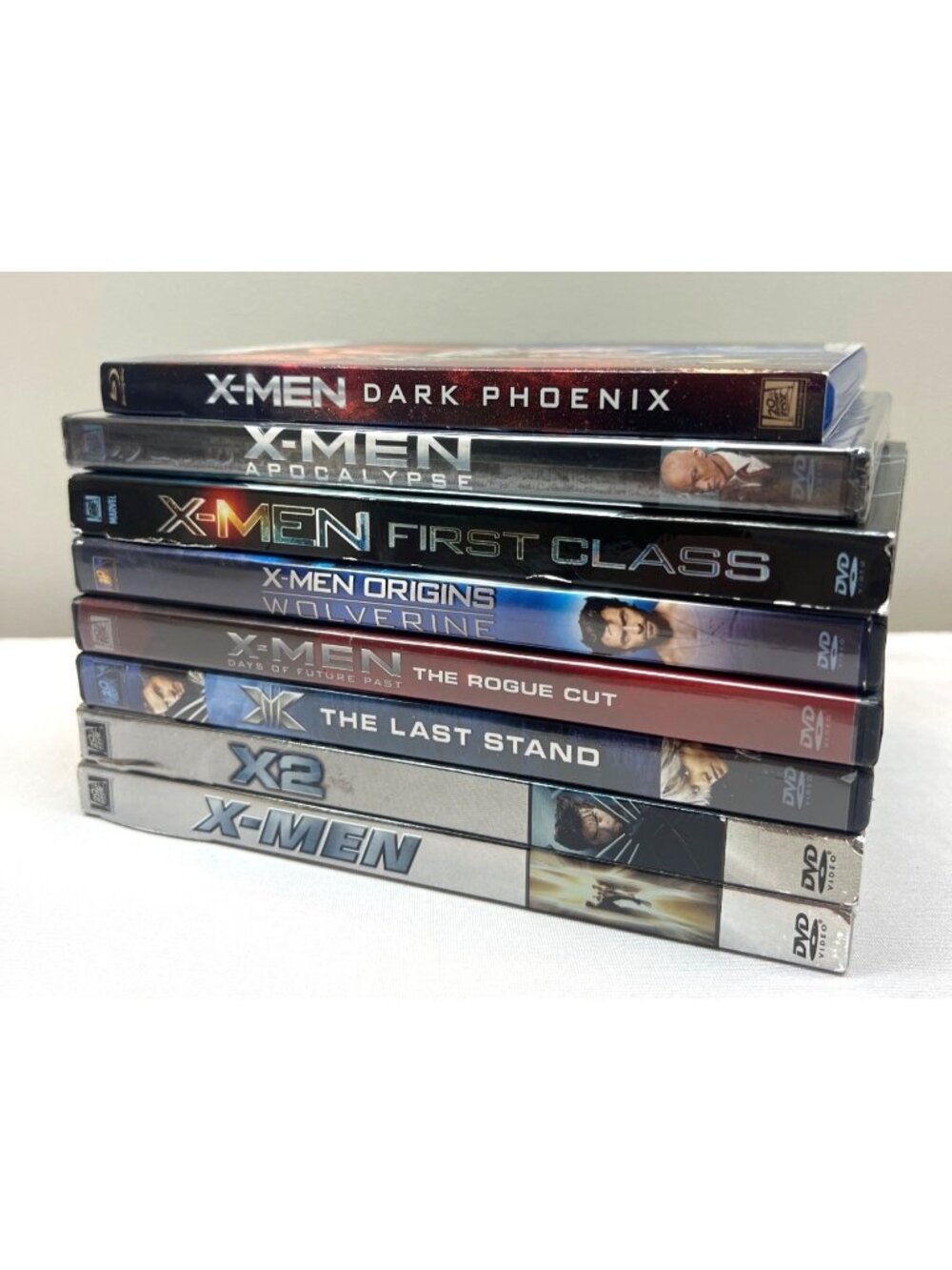 X-Men DVD Lot 8 Movies DVDs Wolverine Dark Phoenix Last Stand Apocalypse Rogue C